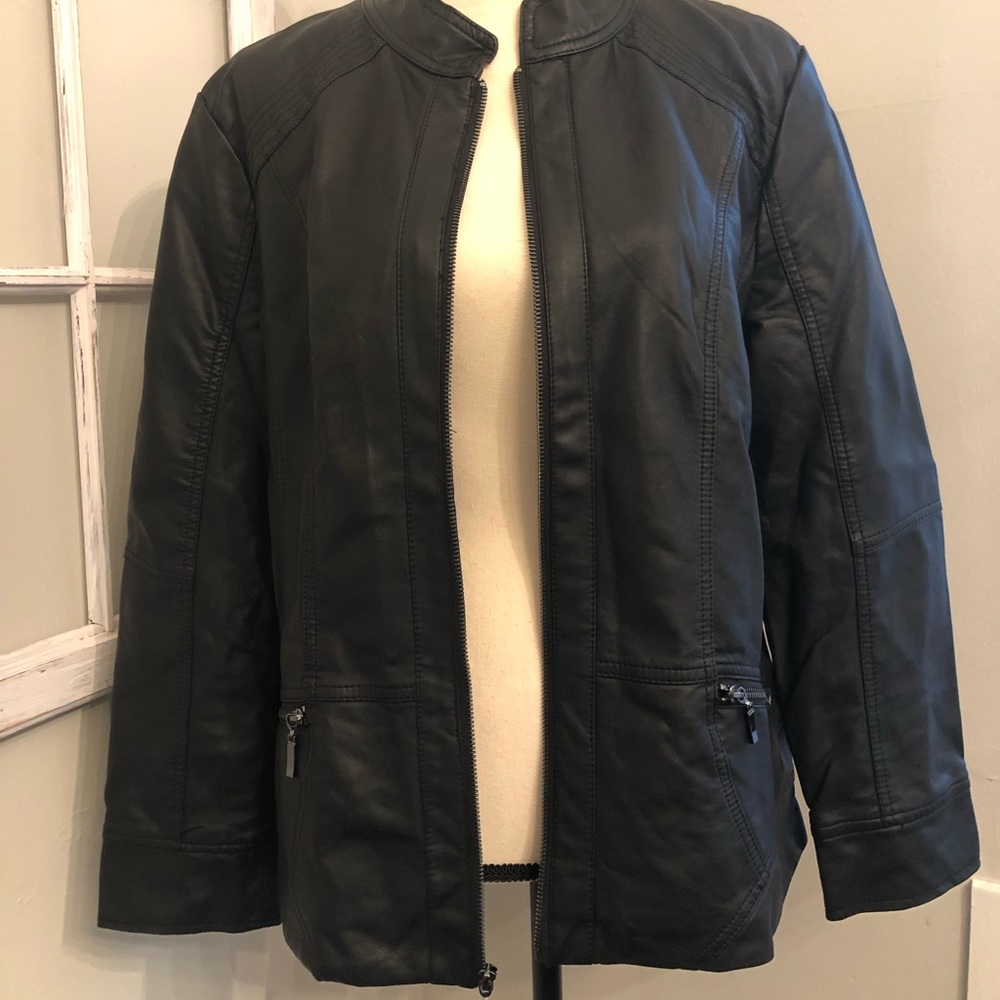 🎃 Christopher and Banks Faux Leather Jacket 🎃